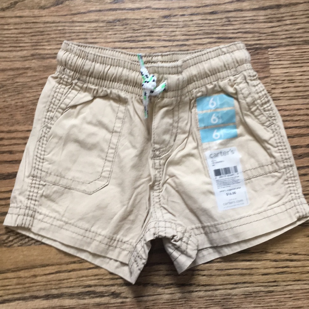 NWT Carter's khaki drawstring shorts